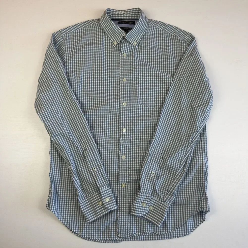 Banana Republic Custom 078 Wash Shirt Bundle Men’s S Custom Fit Gingham